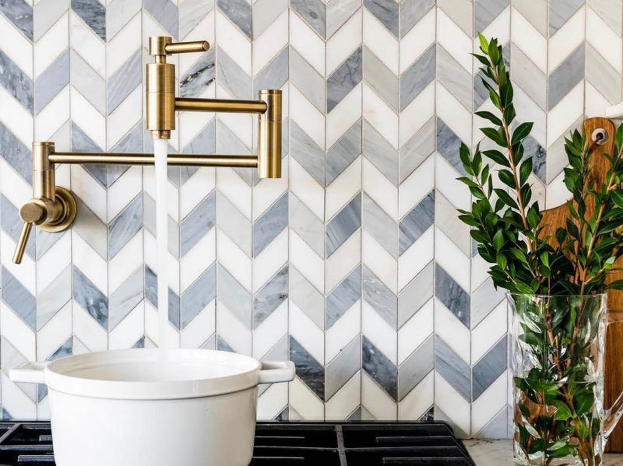 4 Spaces To Add The Effect Of Wallpaper With Tile  The Tile Shop Blog   Subway tile design The tile shop Subway tile